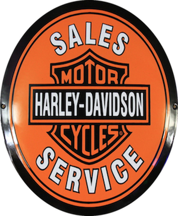Emaljeskilt Harley-Davidson