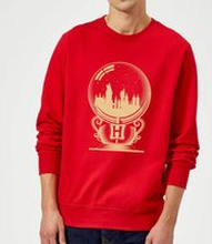 Harry Potter Hogwarts Snowglobe Sweatshirt - Red - L