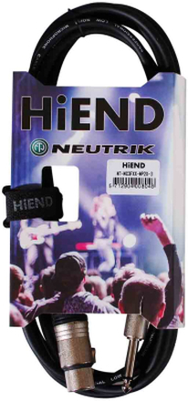 HiEnd with Neutrik XLR(hun)-til-jack-kabel 3 meter