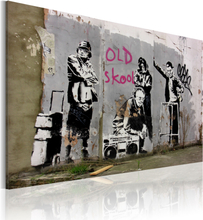 Billede - Old school (Banksy) 60 x 40 cm