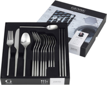 Bestikksett Dorotea 16 Deler Matt Stål Home Tableware Cutlery Cutlery Set Sølv Gense*Betinget Tilbud