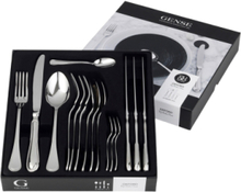 Bestikksett Oxford 16 Deler Blank Stål Home Tableware Cutlery Cutlery Set Sølv Gense*Betinget Tilbud