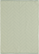 Viskestykke 50X70 Tiles Tea Green Home Textiles Kitchen Textiles Kitchen Towels Green Södahl