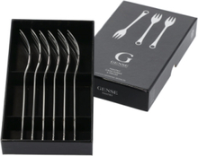 Kagegaffel Pantry 16 Cm 6 Stk. Mat Stål Home Tableware Cutlery Forks Silver Gense