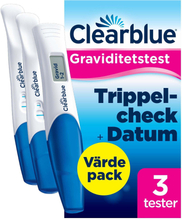 Clear Blue Ultra Early Pregnancy test 3 tests (1 digital 2 visual