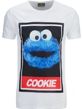 Cookie Monster Men's Street Cookie Monster T-Shirt - White - L