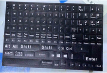 Notebook Keyboard Stickers US Black-White Full Key version