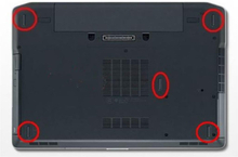 1 Notebook Rubber Foot for Dell Latitude E6320 E6420 E5420 & etc.