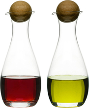 Sagaform - Nature olje- og balsamicoflaske med eikekork 2 stk