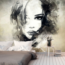 Fototapet - Mysterious Girl - 300 x 210 cm