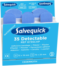 Plåsterrefill Salvequick Blue Detectable - Sterila plåster