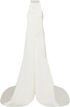 Chloe Halterneck Satin Gown Bröllopsklänning Cream By Malina