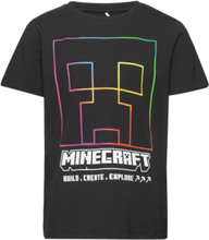 Nkmjinko Minecraft Ss Top Bfu Tops T-Kortærmet Skjorte Black Name It