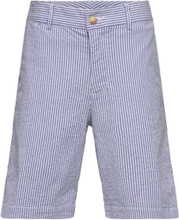 Stretch Cotton Seersucker Short Bottoms Shorts Blue Ralph Lauren Kids