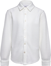 Brugge Shirt Tops Shirts Long-sleeved Shirts White Grunt
