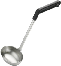 Suppeøse Ergonova 18 Cl Stål/Sort Home Kitchen Kitchen Tools Spoons & Ladels Silver Gense