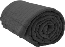 Magnhild Vatteret Sengetæppe Home Textiles Bedtextiles Bedspread Black By NORD