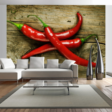 Fototapet - Spicy chili peppers - 350 x 270 cm