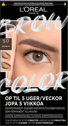 L'Oréal Paris Brow Color Semi-Permanent Eyebrow Color 5.0 Brunett