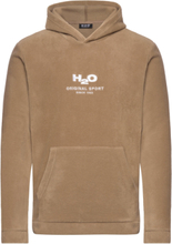 Blåvand Fleece Hoodie Tops Sweatshirts & Hoodies Hoodies Brown H2O