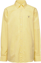 Archive Oxford Ls B.d Shirt Shirts Long-sleeved Shirts Gul GANT*Betinget Tilbud