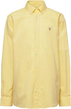 Archive Oxford Ls B.d Shirt Shirts Long-sleeved Shirts Gul GANT*Betinget Tilbud