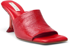 Miri Red Mule Sandals Shoes Mules & Slip-ins Heeled Mules Red MIISTA