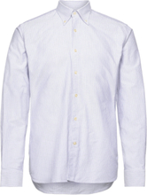 Reg Fit Bd Casual Stripe Oxford Designers Shirts Business Blue Oscar Jacobson