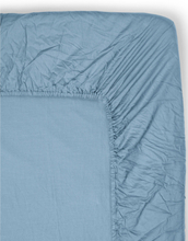 Fitted Sheet Lake Home Textiles Bedtextiles Sheets Blue Midnatt