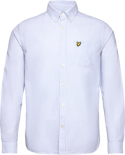 Stripe Oxford Shirt Tops Shirts Casual Blue Lyle & Scott