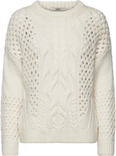 Cable Knit Jumper Tops Knitwear Jumpers Cream Esprit Casual