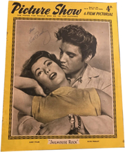 Elvis Presley Tijdschrift Uit 1958 'Picture Show' Gesigneerd Door Elvis