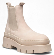 Linnie Nubuck Shoes Chelsea Boots Beige Pavement*Betinget Tilbud