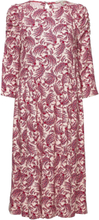 Printed Midi Dress, Lenzing™ Ecovero™ Knælang Kjole Multi/patterned Esprit Casual