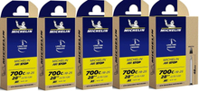 Michelin A1 Airstop Slang - 5 PACK Butyl, 18/25x700C, 48 mm presta, 95 g