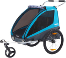 Thule Coaster XT Cykelvagn Blå, 2 eller 1 barn