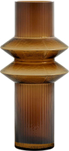 Nordal Rilla vase i glas 32 cm - Amber