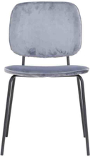 House Doctor - Comma spisebordsstol i grå velour