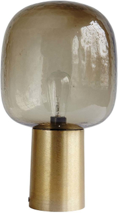 House Doctor - Note bordlampe i guld og grå glas