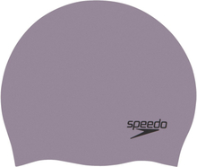 Speedo Plain Moulded Silicone badmössa Grey, One Size