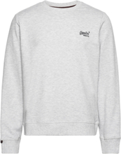 "Essential Logo Crew Sweat Ub Sweatshirt Trøje Grey Superdry"