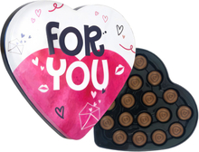 Hjärtformad Chokladbox For You - 100 gram