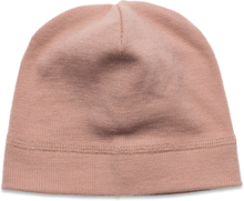 Beanie Solid Wool Rib Accessories Headwear Hats Beanie Pink Huttelihut