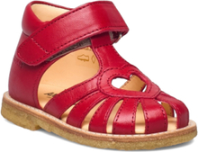 Sandals - Flat - Closed Toe - Shoes Summer Shoes Sandals Rød ANGULUS*Betinget Tilbud