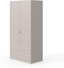 Garderob lådor 200 cm grå Flexa CLASSIC