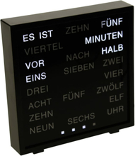 United Entertainment LED Word Clock - tysk
