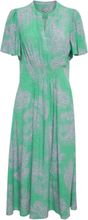 Cupolly Long Dress Knælang Kjole Green Culture