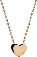 Pure Heart Necklace Gold Accessories Kids Jewellery Necklaces Dainty Necklaces Gull Edblad*Betinget Tilbud