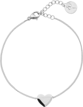 Pure Heart Bracelet Steel Accessories Kids Jewellery Bracelets Chain Bracelets Sølv Edblad*Betinget Tilbud