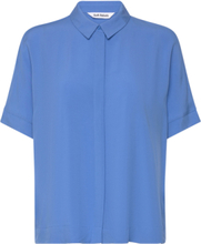 Srfreedom Ss Shirt Tops Shirts Short-sleeved Blue Soft Rebels